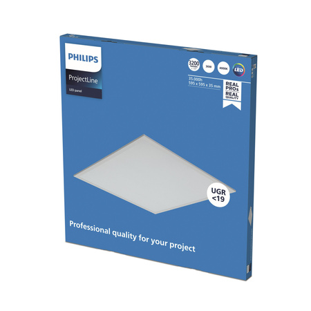 LED panel pod omítku 36W 4000k 3200lm 60x60 cm UGR19 White CASETON Projectline OC PHILIPS