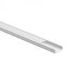 Hliníkový povrchový profil LED bílý 1m s mléčným stínítkem pro LED pásky + koncovky Ecolight řady N