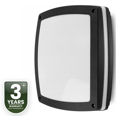 Zahradní nástěnná lampa stropní, 2x E27 čtvercové LARIS LUMILED