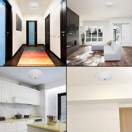 2x E27 Plafon LED Stropní svítidlo, snímač pohybu a soumraku DALLAS LUMILED