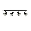 Reflektorové stropní svítidlo 4x E14 LED Black Sleet Philips