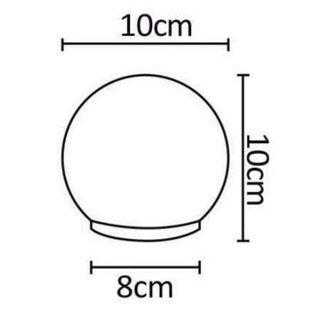Solární LED zahradní koulová zemní lampa dekorativní 10cm 3000K IP44