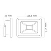 Reflektor LED 20W 1600lm 6500K 120° IP65 Black GOLDLUX (Polux)
