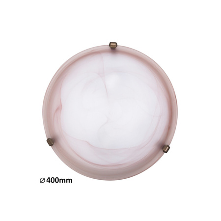 Plafond LED stropní svítidlo Povrchová montáž 2x E27 Beige Classic Alabastro Rabalux