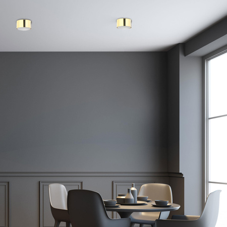 DALLAS GOLD Bodové halogenové stropní svítidlo Gold Round GX53 6096 TK Lighting