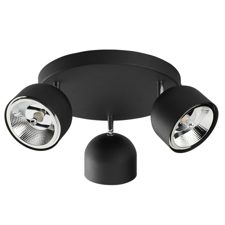 ALTEA BLACK Bodový reflektor černo-stříbrný Moderní stropní svítidlo 3xES111 GU10 3423 TK Lighting
