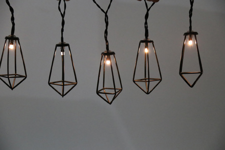 LED baterie zahradní girlanda 2.1m 2xAA ALBORG Black GOLDLUX (Polux)