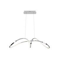 Stropní závěsné svítidlo LED 38W Chrome Modern Aisha Rabalux