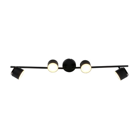 Stropní a nástěnné svítidlo s LED páskem 16.8W KUBIK 4 Black 3000K GOLDLUX (Polux)