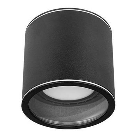 Halogenový reflektorový bodový reflektor GU10 s povrchovou montáží kulatý černý Masterled