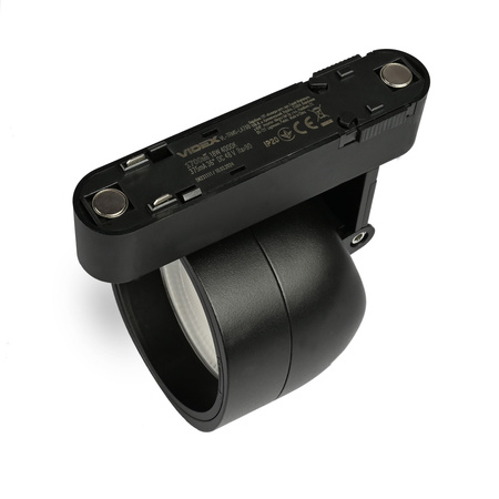 LED magnetické kolejnicové světlo 18W 1700lm 4000K neutrální CRI90 36° černá VIDEX