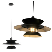 E27 Black Berit Sanico Goldlux Závěsné stropní svítidlo