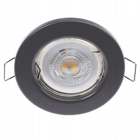 6x LUMILED ARDALI Graphite MR16 GU10 kruhové svítidlo pro zapuštěnou montáž