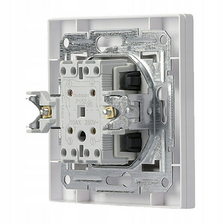 Single Cross Light Switch s rámem. zapuštěná montáž SCHNEIDER ASFORA