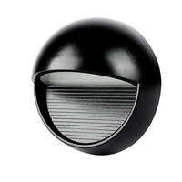 LED svítidlo na schodiště 3W 4000K kulaté černé krokové světlo VT-1182 V-TAC