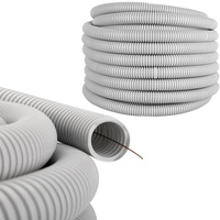 Vlnitá trubka RKGL 25mm 320N trubka s dálkovým ovládáním pro ochranu kabelu 50m šedá AKS ZIELONKA