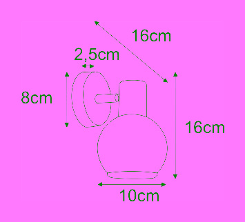 Dvojité nástěnné svítidlo K-8003-2G z řady GALAXY I 2xE14 Kaja