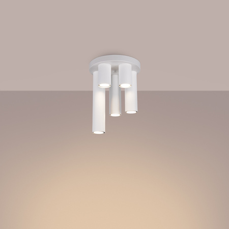 Stropní plafon Tuba Spot 5x GU10 White Lagos Ocean Green SL.1465 Sollux