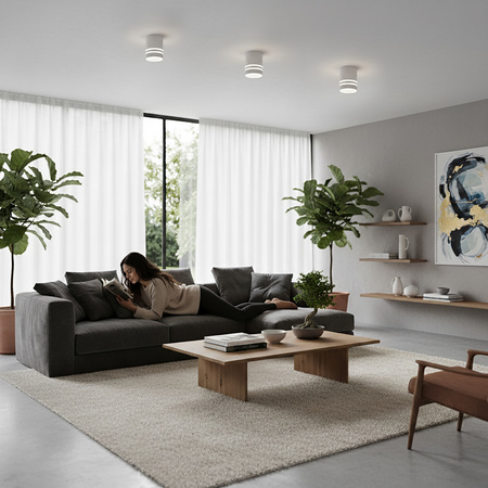 Nástěnné svítidlo HALOGENOVÉ Spot Tubus ARISA GU10 LUMILED Kulaté Bílé 80mm