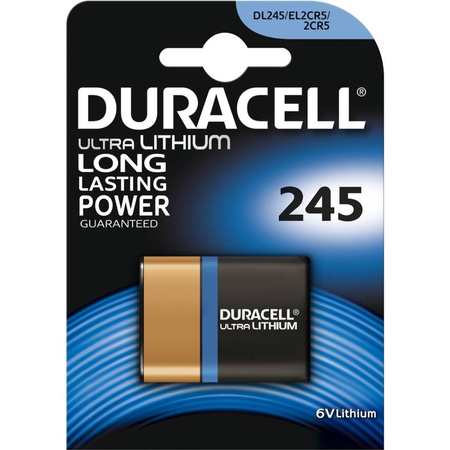 LITHIOVÁ BATERIE DURACELL ULTRA DL 245 2CR5 6V Blister 1 ks.