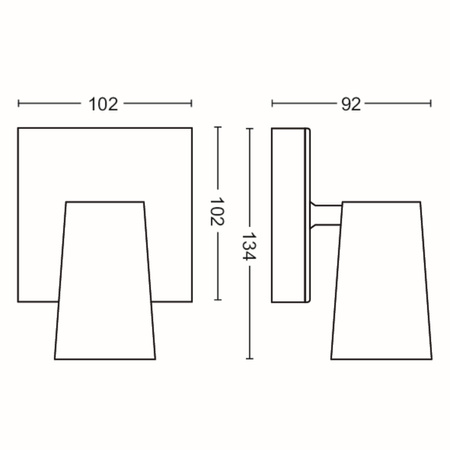 LED stropní svítidlo PAISLEY GU10 Reflektor pohyblivé svítidlo Bílá PHILIPS