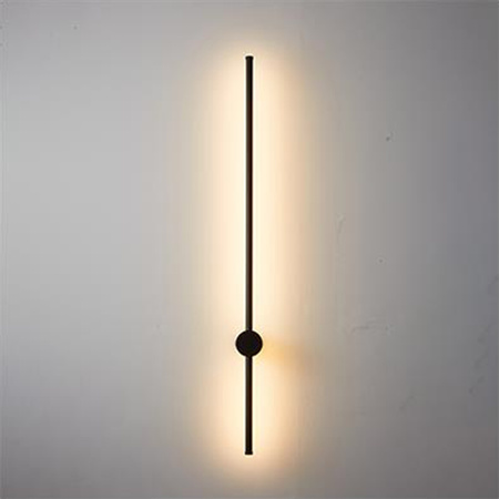 LED nástěnné svítidlo CATRINA nástěnné svítidlo BLACK Metal 17W 120cm moderního stylu