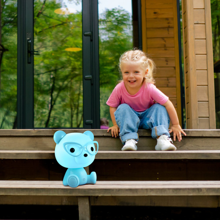 Dekorativní LED svítidlo 2,5 W 59 lm modré stmívatelné Medvídek Sanico Goldlux