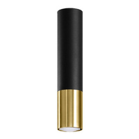 Svítidlo pro povrchovou montáž LOOPEZ GU10 Spot Tuba Elegant Black and Gold SOLLUX