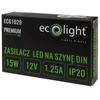 Napájení LED Premium Line 12V 15W Ecolight na lištu DIN