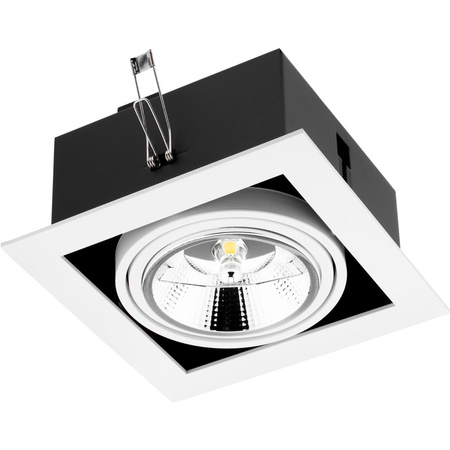 Halogenová Podhledové svítidlo GU10, ES111 Nastavitelná Čtvercová Bílá CANIS LUMILED