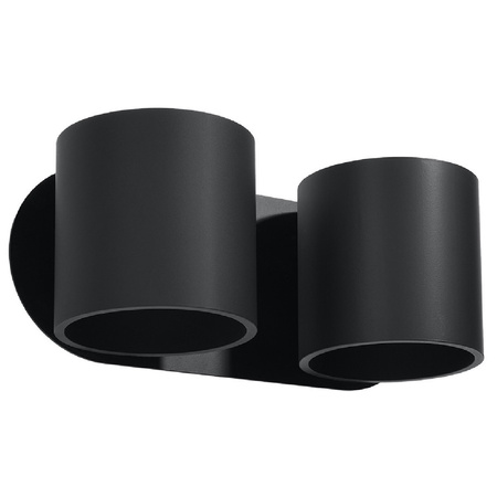 Nástěnné svítidlo LED ORBIS 2xG9 Nástěnné svítidlo horní spodní černé SOLLUX