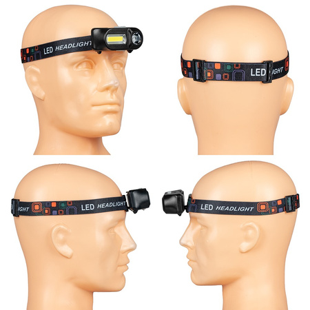 Dobíjecí čelovka XPE + COB VA0115 Vayox