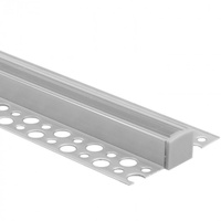 Hliníkový LED profil pro sádrokartonové desky REGIPS podkladová deska eloxovaný 2m s průhledným difuzorem pro LED pásky + koncovky GN Ecolight series