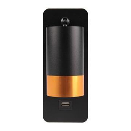 Nástěnné svítidlo Reflektor Nástěnné bodové svítidlo pro čtení GU10 Black Gold Clement Masterled