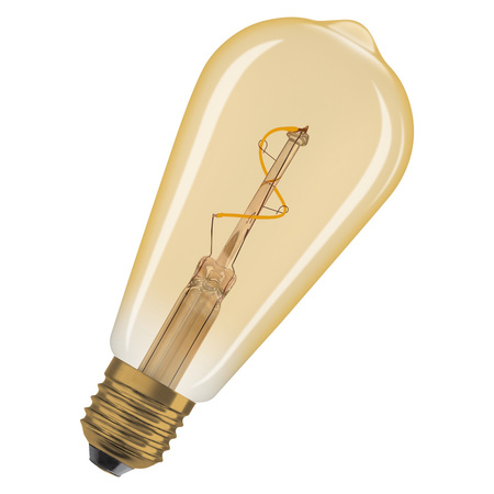 LED žárovka ST64 Vintage E27 1,8W 30lm 2200K teplá bílá 320° Amber Filament Vintage 1906 Osram