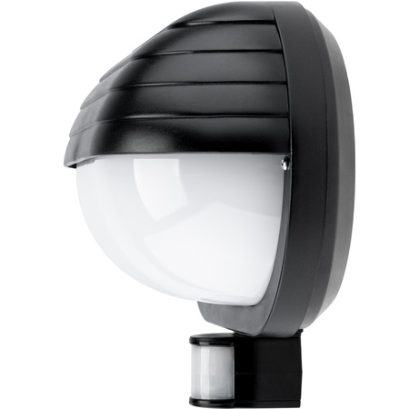 Zahradní nástěnná lampa FRODA E27 IP44 s PIR senzorem černá