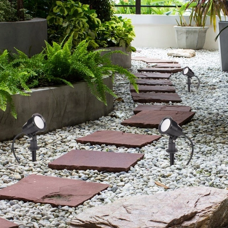 Zahradní venkovní reflektor LED SERGIO 7W 4500K Driven Black Modern