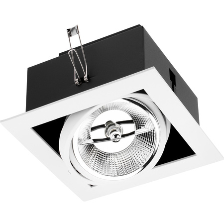 Halogenová Podhledové svítidlo GU10, ES111 Nastavitelná Čtvercová Bílá CANIS LUMILED