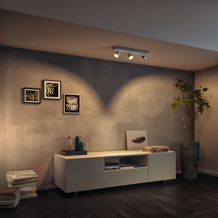 LED STAR stropní svítidlo 3x 4,5W 2700K stmívatelné reflektorové svítidlo pohyblivé bílé PHILIPS