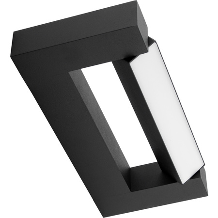 ASTER Nástěnná LED lampa nad zrcadlo 2x4W 560lm Černá neutrální bílá 30cm IP54 nahoru/dolů 360°