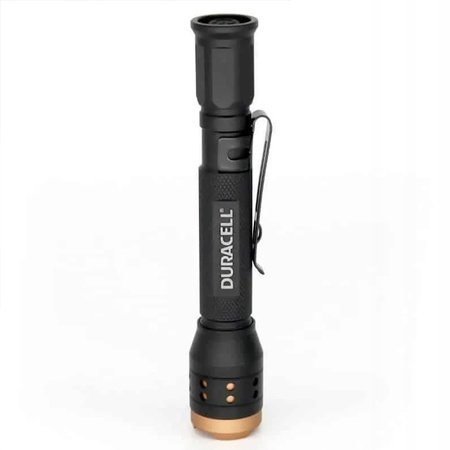 Hliníková LED svítilna ruční taktická baterie 2xAAA 150lm 3 režimy DURACELL