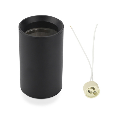 Bodové stropní svítidlo GU10 kulaté černé VT-807 V-TAC