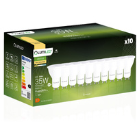 10x Žárovka LED GU10, 5W = 35W 470lm 3000K Teplá bílá 120° LUMILED