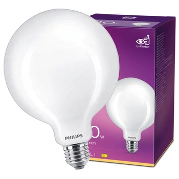 Globe LED Žárovka E27 G120 10.5W = 100W 1521lm 2700K Teplá bílá vlákno Mléčné PHILIPS