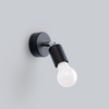 Nástěnné svítidlo FORNES 1 E27 černé Minimalistické SOLLUX