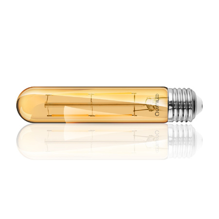 6X LED žárovka E27 T30 6W = 50W 660lm 3000K Warm 360° Amber Filament LUMILED