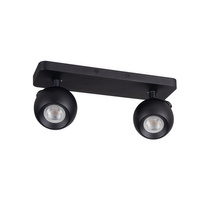 GALOBA 2x nástěnné/stropní svítidlo KANLUX GU10 PAR16 Black