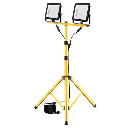 LED reflektor ZUNA2 Halogenová lampa 2x 100W 6500K na stojanu + kabel + hermetický konektor LUMILED