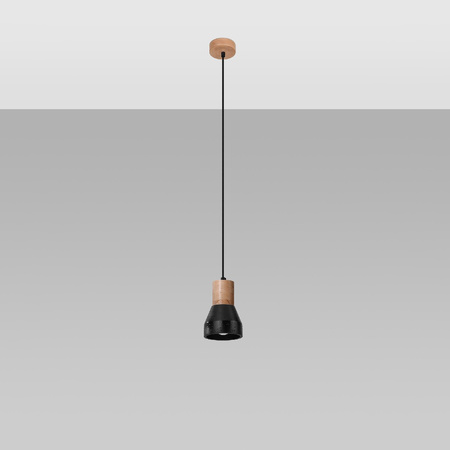 LED závěsné stropní svítidlo QUBIC E27 černé SOLLUX