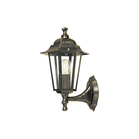 Zahradní lampa LED nástěnná lampa VELENCE E27 IP43 Lucerna pro Top Antique Gold RABALUX